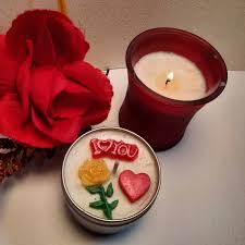 I LOVE YOU Scented Candle/romance Candle/red Rose Candle/ Gift 