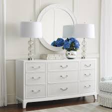 Memphis sottsass style silver and gold foil pyramidal dresser chest of drawers. Lexington Avondale Silver Lake Triple Dresser Round Mirror Set Belfort Furniture Dresser Mirror Sets