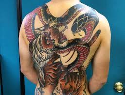 Check spelling or type a new query. Neo Japanese Style Colored Whole Back Tattoo Of Tiger And Snake Tattooimages Biz