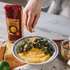 Cremige Polenta Mit Spinat Krauterseitlinge Rezept Polenta Rezepte Rezepte Cremige Polenta