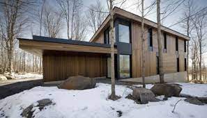 Mont Saint Hilaire Residence In Canada By Blouin Tardif Architecture Architecture Contemporary Mountain Home Modern Cottage