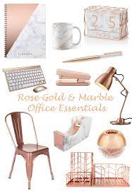 Rose Gold And Marble Home Office Room Decor Bedroom Rose Gold Gold Office Decor Rose Gold Room Decor