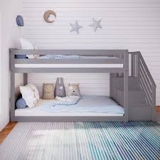 Kean Twin Over Twin Bunk Bed Bunk Beds Low Bunk Beds Twin Bunk Beds
