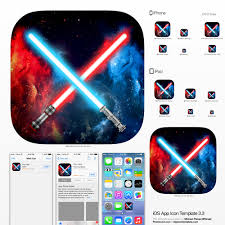Meticulously crafted app icon template for ios 14, ipados 14, macos big sur, watchos 7 and imessage apps for use with sketch. Iphone Lightsaber App We Need A Fresh Ios App Icon Wettbewerb In Der Kategorie Icon Button 99designs