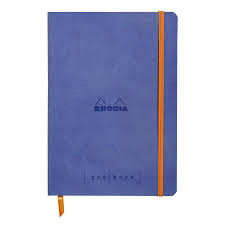 Rhodia Goalbook Dot Grid Notebook In Sapphire Blue 5 75 X 8 25 Rhodia Dot Grid Notebook Ribbon Bookmarks