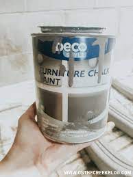 This is a specific type of paint called chalk paint, and it's different that chalkboard paint. On The Creek I Tried Aldi Furniture Chalk Paint