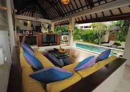 Fabulous 4br Central Seminyak In Kuta Lounge Areas Bali Outdoor Bed