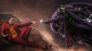 1920x1080 joker hd wallpapers backgrounds wallpaper. Joker As Joaquin Phoenix And Heath Ledger In Michelangelo Painting Wallpaper 4k Ultra Hd Id 4152