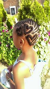 57.black braid hairstyle for little girls. Braided Hearts And Cornrows Kid S Hairstyle Cornrow Styles For Girls Hair Styles Braids For Kids