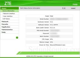 You should be redirected to your router admin interface. How To Login To The Zte F668