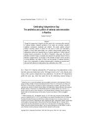 It is a national holiday which is celebrated on 31 august every year. Pdf Celebrating Independence Day The Aesthetics And Politics Of National Commemoration In Namibia 2015 Godwin Kornes Academia Edu