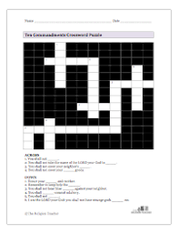 No pencil or eraser required! Ten Commandments Word Search And Crossword Puzzle The Religion Teacher Catholic Religious Education