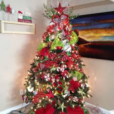 Christmas Tree Red Green Silver And Candy Accents Silver Christmas Tree Christmas Time Holiday Diy