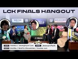 Matches are best of three; Preshow Lck Finals Hangout L 2021 Lck Spring Split Finals Youtube