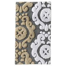 Threshold Scroll Bath Rug Gray 20x34 Grey Rugs Bath Rug Rugs
