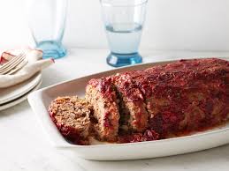Turkey And Beef Meatloaf With Cranberry Glaze Recipe Food Network Recipes Beef Meatloaf Cranberry Glaze Recipes