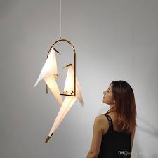 Point in the centre of the room. Modern Bird Pendant Lamp Nordic Pendant Lights Origami Crane Pendant Ceiling Lamp Living Room Wall Lamp Desk Lighting I208 From Ishopcauto 102 89 Dhgate Com
