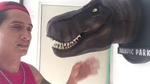 T Rex Jurassic Park Busto Hecho En Goma Eva T Rex Bust Jurassic Park Eva Foam Hand Made Youtube