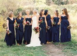 Navy Blue Bridesmaid Dresses You Will Love In 2020 Wedding Bridesmaid Dresses Fall Wedding Bridesmaids Blue Wedding