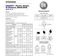 MOSFET — Power, Single, N-Channel, DPAK/IPAK 30 V, 41 A