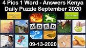 The answer provided on this page is part of the popular 4 pics 1 word daily answers so if you already solved today's puzzle and are looking for the previous dates you can always visit my archive and click on. 4 Pics 1 Word Kenya 22 September 2020 Daily Puzzle Daily Bonus Puzzle Answer Walkthrough Youtube