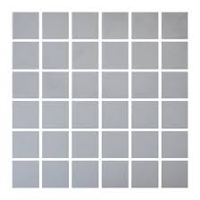 Use mosaic tiles in your bathroom to highlight feature areas and contrasts to both walls and floors. Bravo Ceramic Tiles Mosaic 12 X 12 25 Box Light Grey Fesh02020000ligr Rona