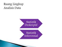 Berdasarkan ruang lingkup bahasannya, statistika inferensial mencakup statistik deskriptif hanya terbatas pada menyajikan data bentuk tabel, diagram, grafik, dan besaran lain. Analisis Data Statistik Ppt Download
