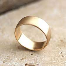 Wide Men S Gold Wedding Ring 8mm Low Dome Men S Etsy Mens Wedding Rings Gold Mens Gold Wedding Band Gold Wedding Rings