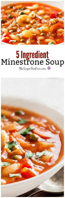 5 Ingredient Minestrone Soup So Easy And So Yummy To Make Soup Homemade Easy Recipes Glutenf Minestrone Soup Recipe Easy Easy Soup Recipes Homemade Soup