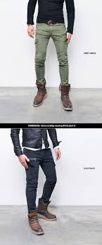 Bottoms Pants Slim Skinny Cotton Zip Biker Cargo Pants 165 Mens Fashion Clothing For An Attractiv Mens Clothing Styles How To Wear Joggers Mens Outfits