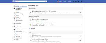 Facebook will open a menu screen. How To Change Your Facebook Password