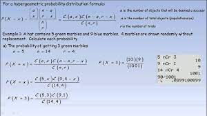 Hypergeometric Probability Distribution Youtube
