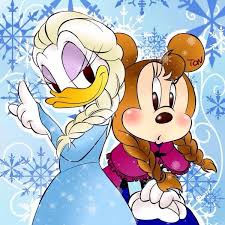 Frozen And Mickey Mouse Crossover Disney Art Disney Drawings Disney Wallpaper