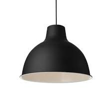 Go dutch with a bedroom lamp half in concrete, half in wood. Simple Style One Light Black Dome Shade Pendant Lighting With White Inner Finish For Restaurant Hl482902 Buy At The Price Of 45 99 In Beautifulhalo Com Imall Com