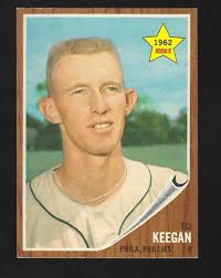 1962 TOPPS ED KEEGAN # 249 NEAR MINT +