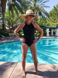Black Scalloped One Piece Swimsuit The Perfect Mom Suit Swimsuits For Older Women Flattering Bathing Suit Mom Bathing Suits