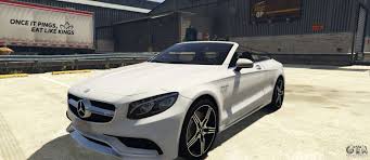 Mercedes Benz S63 Amg Cabriolet For Gta 5