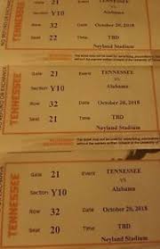 Details About Tennessee Volunteers Football Tickets