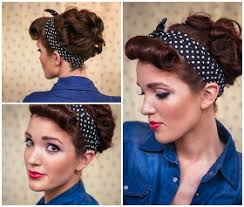 The Freckled Fox Sweetheart Hair Week Tutorial 3 Rockabilly Rosie 50er Jahre Frisur Rockabilly Frisur 1940er Frisuren