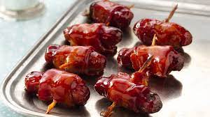 Mini Bacon-Wrapped Sausages Recipe - Bettycrocker.com