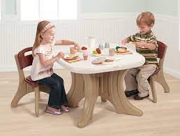 Step2 lifestyle kitchen table and chairs set, pink visit the step2 store. Amazon Com Step2 Traditions Table Chairs Set Toys Games