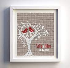 Looking for your next counted cross stitch project? Wedding Cross Stitch Pattern Tree Of Love Sampler Wedding Cross Stitch Patterns Wedding Cross Stitch Cross Stitch Tree