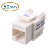 A principal advantage of keystone connectors is their versatility. 50 Pack Cat6 Rj45 Keystone Jack And Punch Down Stand