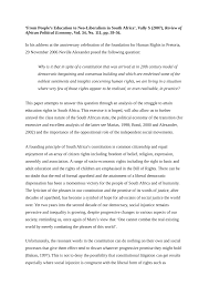 Pdf From People S Education To Neo Liberalism In South Africa