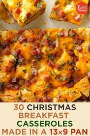 30 Comforting 13x9 Casserole Recipes For Christmas Breakfast Christmas Breakfast Casserole Christmas Breakfast Recipe Recipes