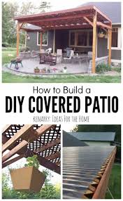 Choose pillows that are fluffy to make your patio seating extra cozy. How To Build A Diy Covered Patio
