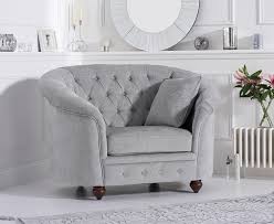 S$ 119.49 to s$ 441.21. Casey Chesterfield Grey Plush Fabric Armchair Only Oak Furniture