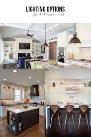 lighting options over the kitchen island