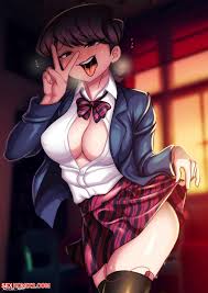 Komi Can't Communicate hentai with her secret lover