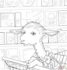 Bunny in pajamas with a toy unicorn coloring page. Llama Llama Red Pajama Coloring Page Free Printable Coloring Pages Coloring Home